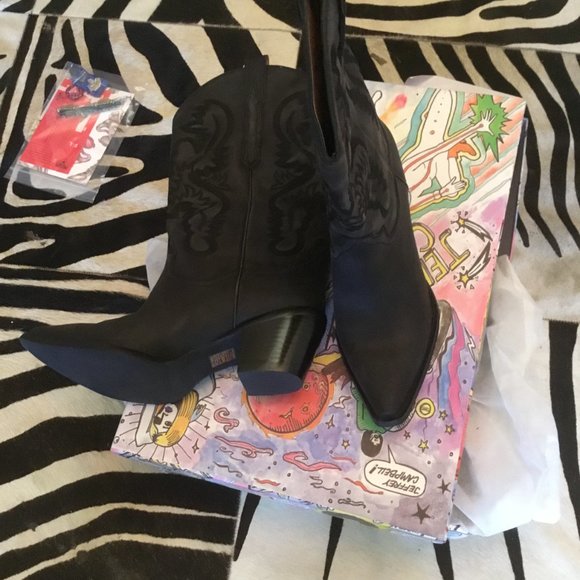 Jeffrey Campbell cowgirl boots size 12  New - Picture 3 of 4